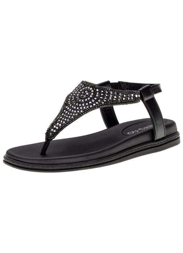 Beira Rio - Sandália Feminina Flat Beira Rio - 8513103 - Preto