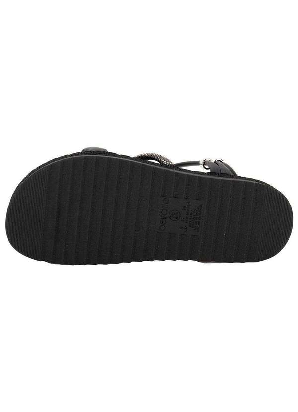 Beira Rio - Sandália Feminina Flat Beira Rio 8553100 - Preto 4