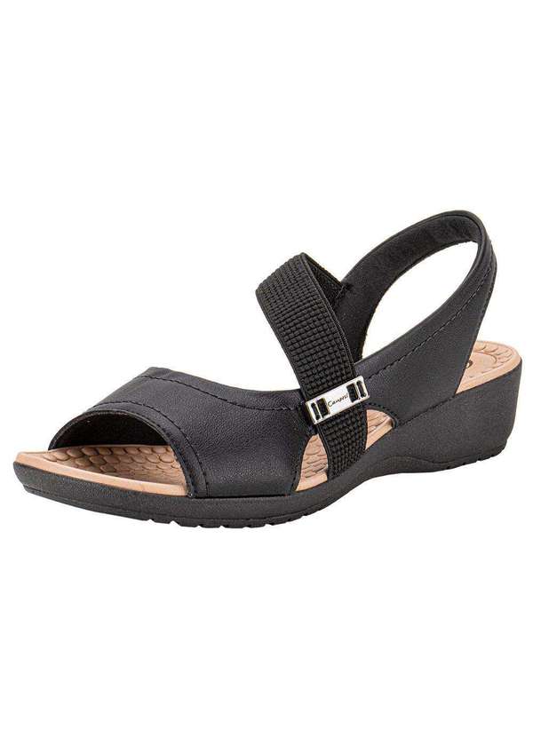 Campesi - Sandália Feminina Flat Campesi Cp081 - Preto