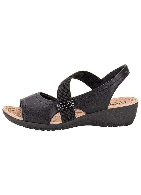 Campesi - Sandália Feminina Flat Campesi Cp081 - Preto 2
