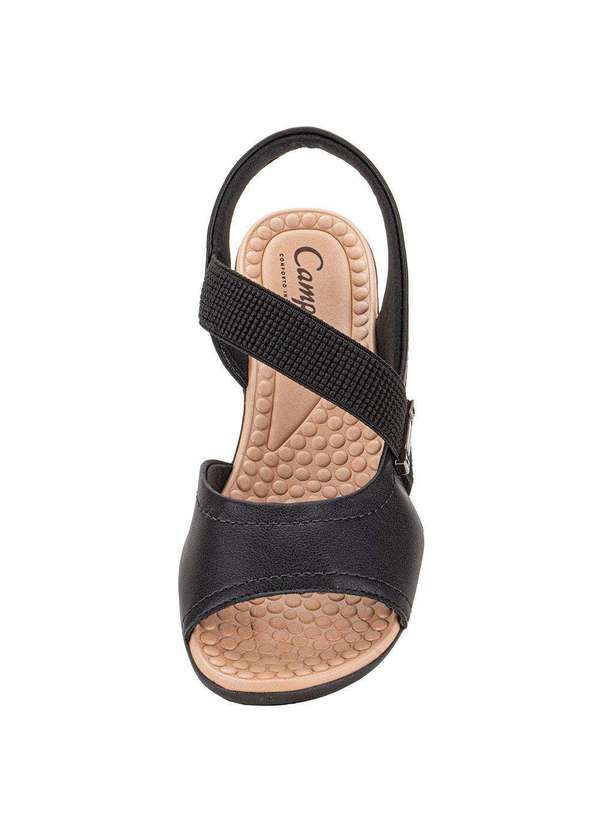 Campesi - Sandália Feminina Flat Campesi Cp081 - Preto 5