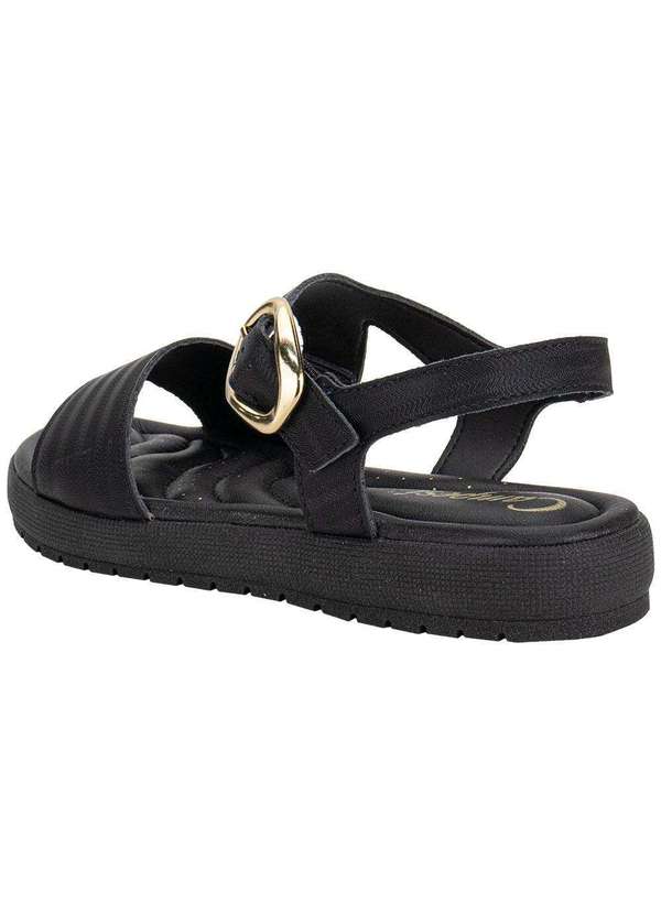 Campesi - Sandália Feminina Flat Campesi Cp582 Preto 3
