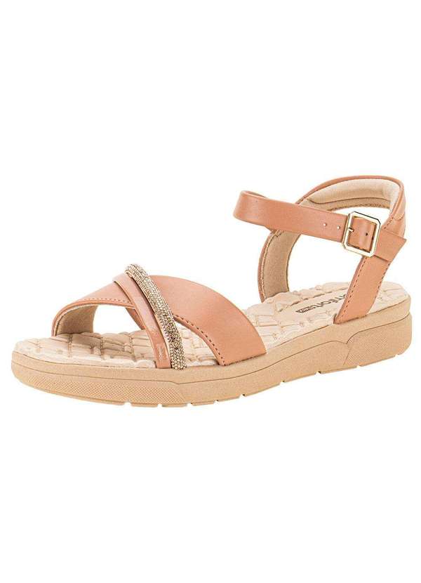 Comfortflex - Sandália Feminina Flat Comfortflex 2442301 - Salmão