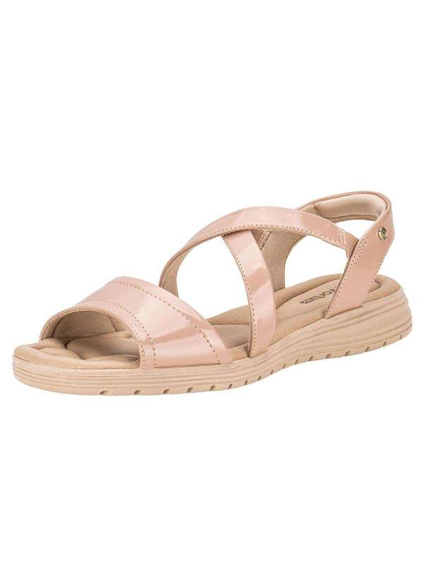 Comfortflex - Sandália Feminina Flat Comfortflex 2451324 - Rosa