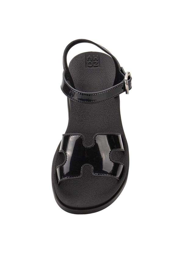 Zaxy - Sandália Feminina Flat Daily Zaxy 19155 - Preto 5