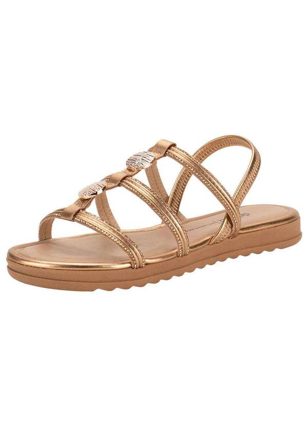 Dakota - Sandália Feminina Flat Dakota Y7571 - Ouro/Rosado