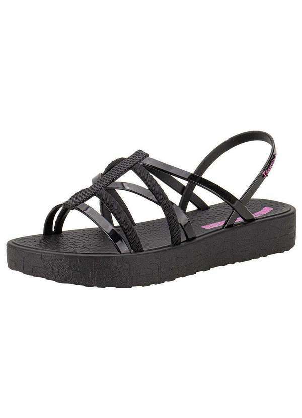 Ipanema - Sandália Feminina Flat Diversa Ipanema 27238 - Preto