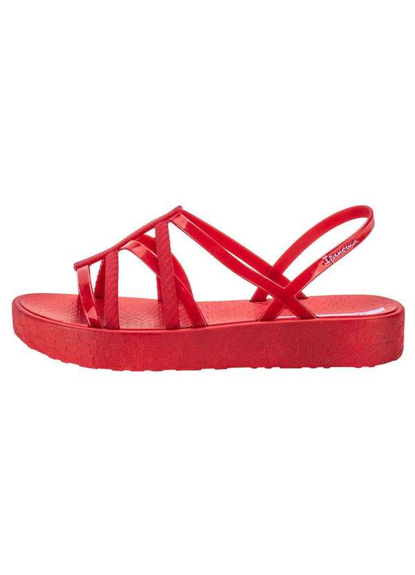 Ipanema - Sandália Feminina Flat Diversa Ipanema 27238 - Vermelho 2