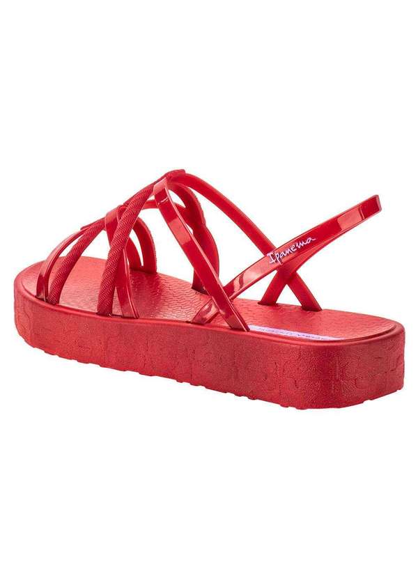 Ipanema - Sandália Feminina Flat Diversa Ipanema 27238 - Vermelho 3