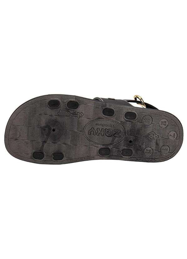Zaxy - Sandália Feminina Flat Glam Zaxy 19222 - Preto 4