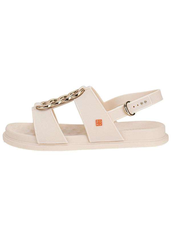 Zaxy - Sandália Feminina Flat Glam Zaxy 19222 Marfim 2