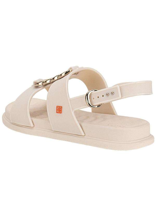 Zaxy - Sandália Feminina Flat Glam Zaxy 19222 Marfim 3
