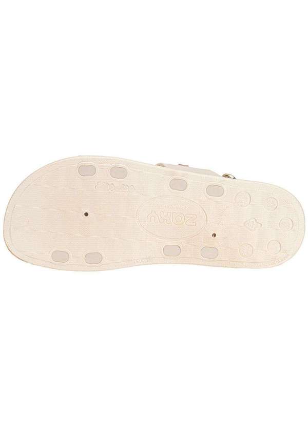 Zaxy - Sandália Feminina Flat Glam Zaxy 19222 Marfim 4