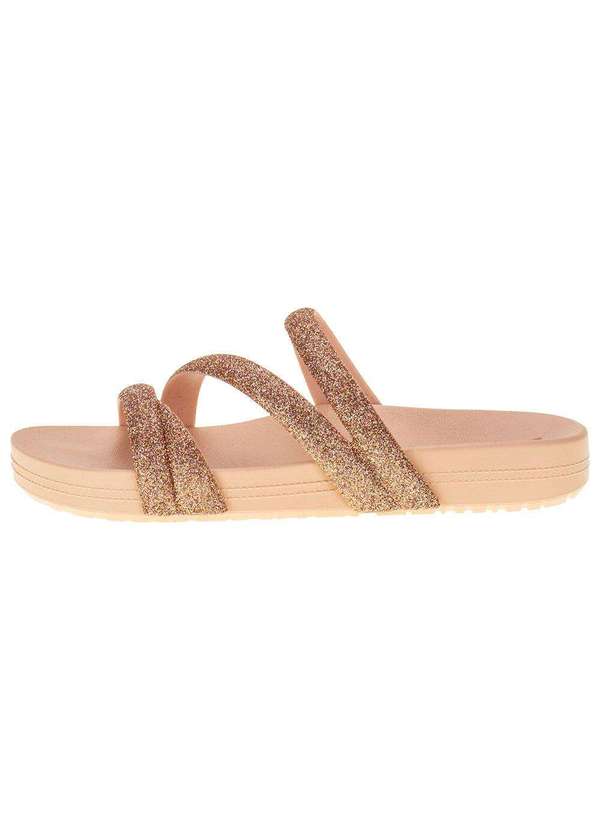 Zaxy - Sandália Feminina Flat Glitter Zaxy - 18956 - Bronze 2
