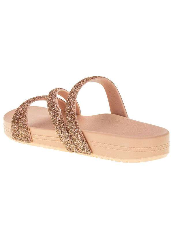 Zaxy - Sandália Feminina Flat Glitter Zaxy - 18956 - Bronze 3