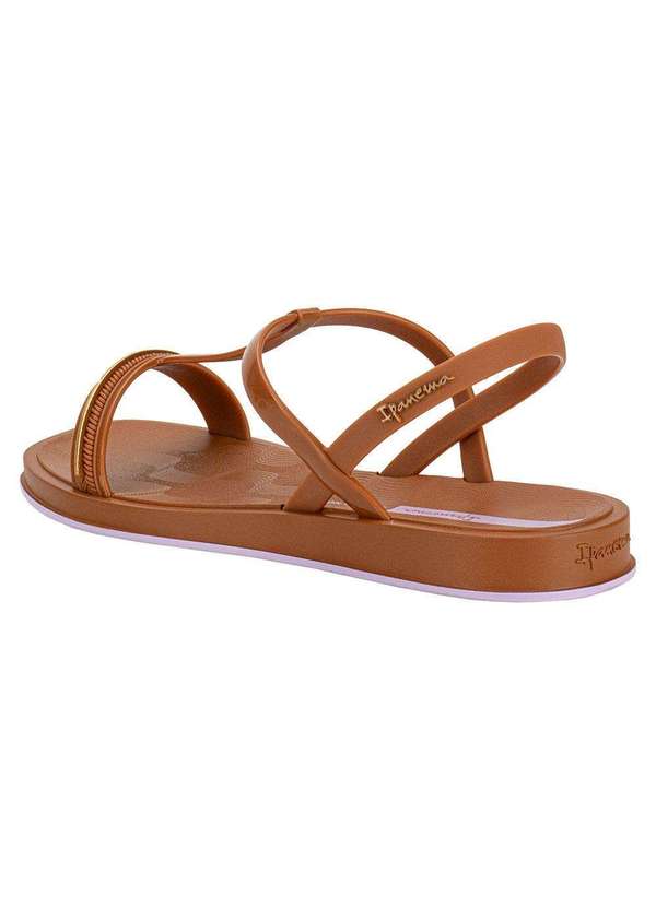 Ipanema - Sandália Feminina Flat Glow Ipanema 27402 - Caramelo 3