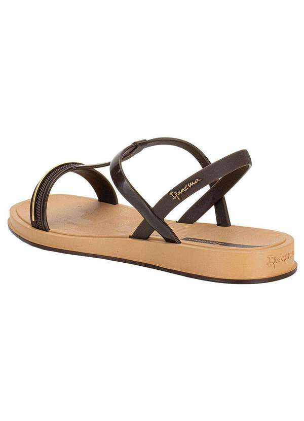 Ipanema - Sandália Feminina Flat Glow Ipanema 27402 Café 3