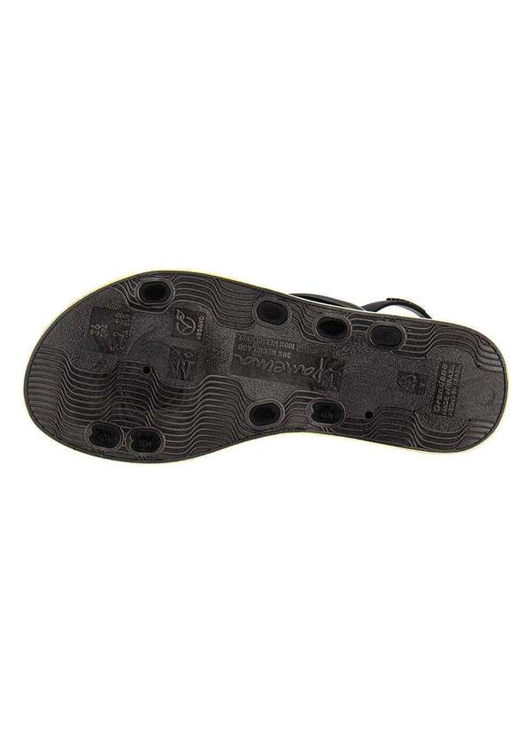 Ipanema - Sandália Feminina Flat Glow Up Ipanema 27418 - Preto/Amarelo 4