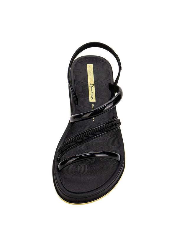 Ipanema - Sandália Feminina Flat Glow Up Ipanema 27418 - Preto/Amarelo 5