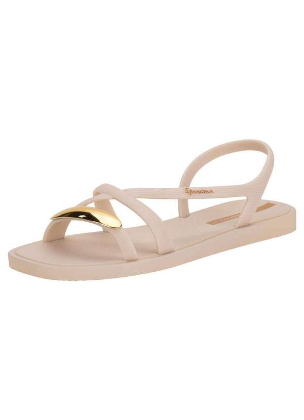 Ipanema - Sandália Feminina Flat Go Chic Ipanema 27350 - Marfim