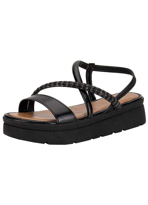 Mississipi - Sandália Feminina Flat Mississipi J0212 Preto