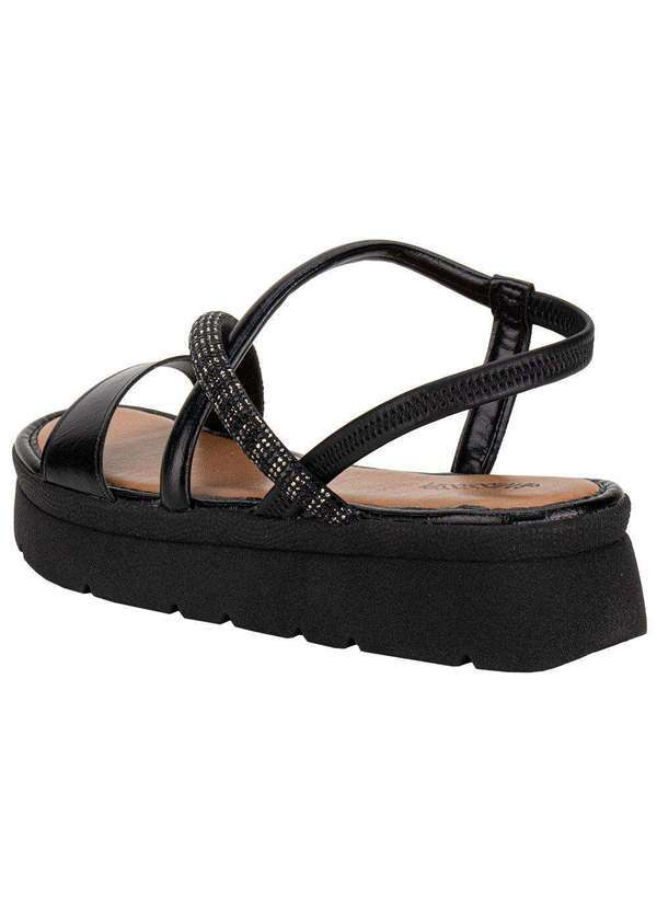 Mississipi - Sandália Feminina Flat Mississipi J0212 Preto 3