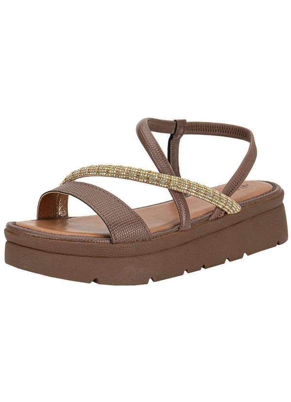 Mississipi - Sandália Feminina Flat Mississipi J0212 Chocolate