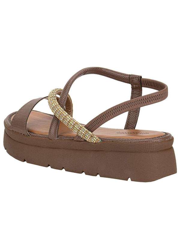 Mississipi - Sandália Feminina Flat Mississipi J0212 Chocolate 3