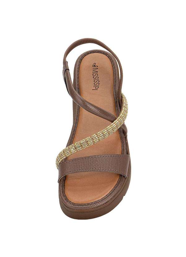 Mississipi - Sandália Feminina Flat Mississipi J0212 Chocolate 5