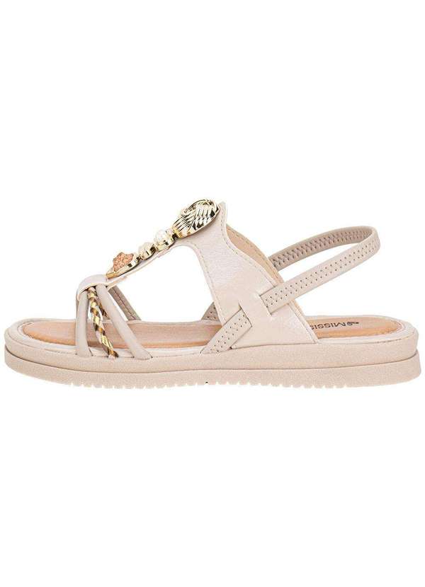 Mississipi - Sandália Feminina Flat Mississipi J0221 Bege 2