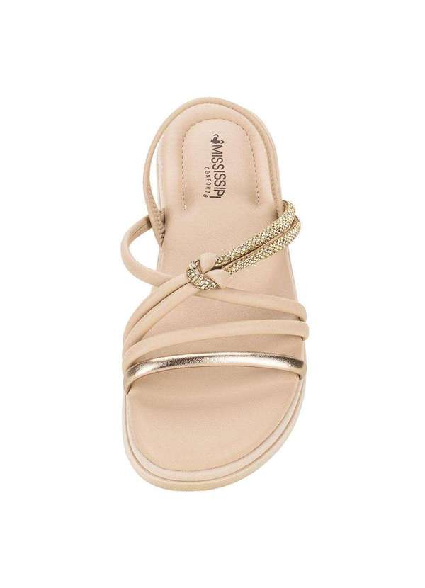 Mississipi - Sandália Feminina Flat Mississipi Mb512 - Bege 5