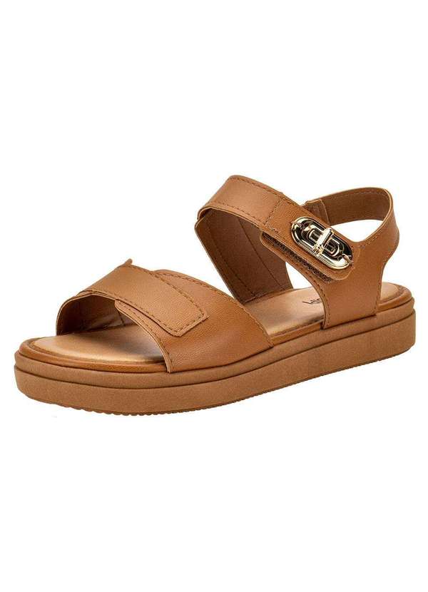 Mississipi - Sandália Feminina Flat Mississipi Mb523 - Caramelo