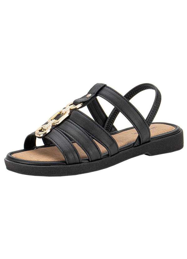 Mississipi - Sandália Feminina Flat Mississipi Mc103 - Preto