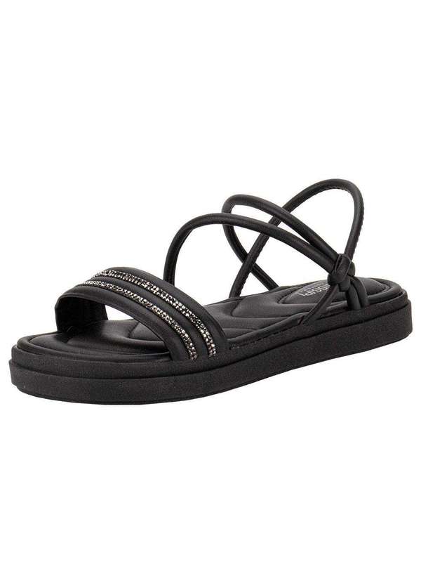 Mississipi - Sandália Feminina Flat Mississipi Mc572 Preto 1