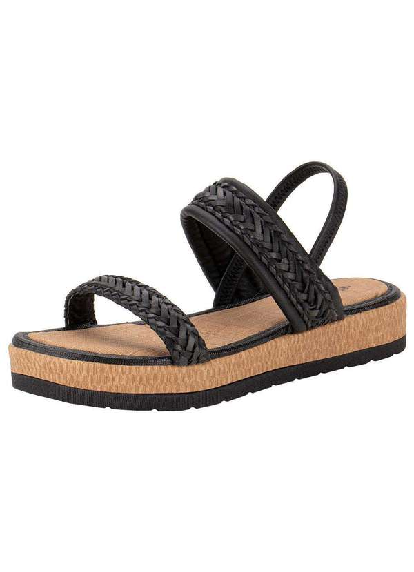 Mississipi - Sandália Feminina Flat Mississipi Mc652 - Preto