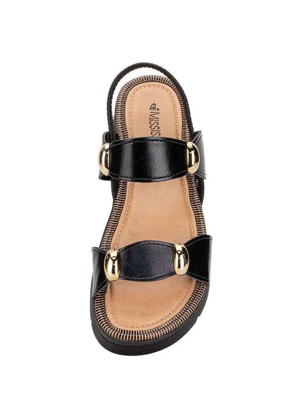 Mississipi - Sandália Feminina Flat Mississipi Mf992 - Preto 5