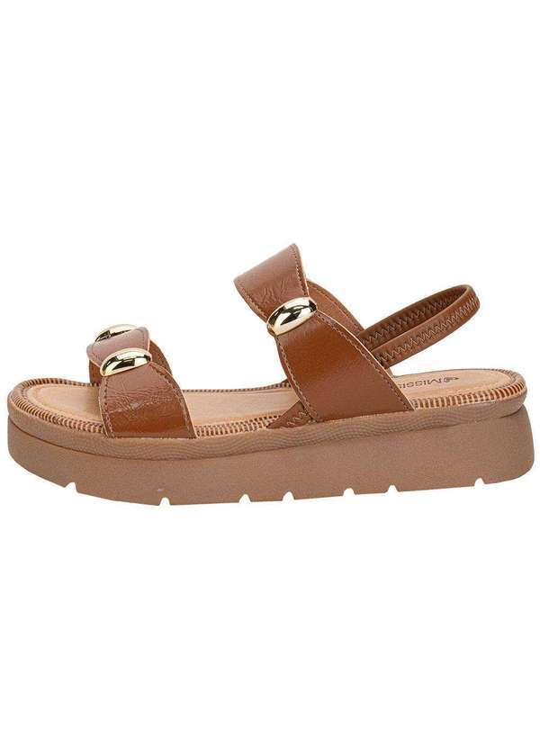 Mississipi - Sandália Feminina Flat Mississipi Mf992 - Caramelo 2