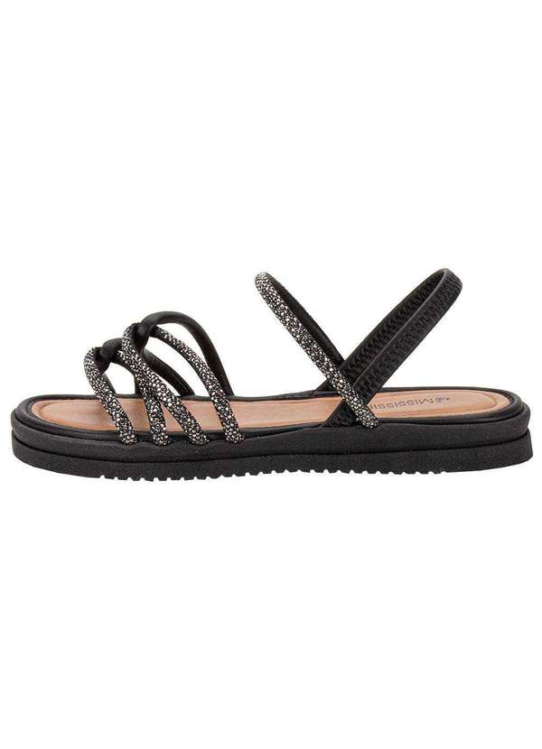 Mississipi - Sandália Feminina Flat Mississipi Mi718 - Preto 2
