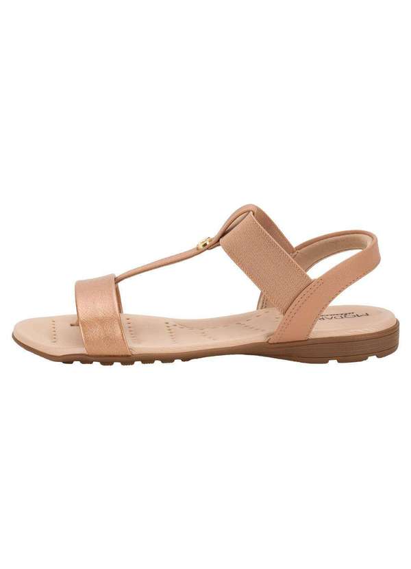 Modare - Sandália Feminina Flat Modare 7053163 - Ouro/Rosado 2