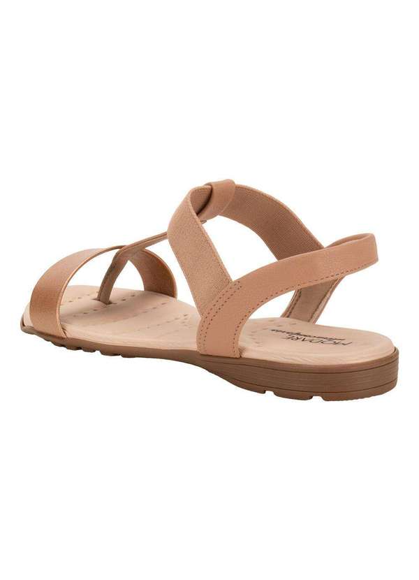 Modare - Sandália Feminina Flat Modare 7053163 - Ouro/Rosado 3