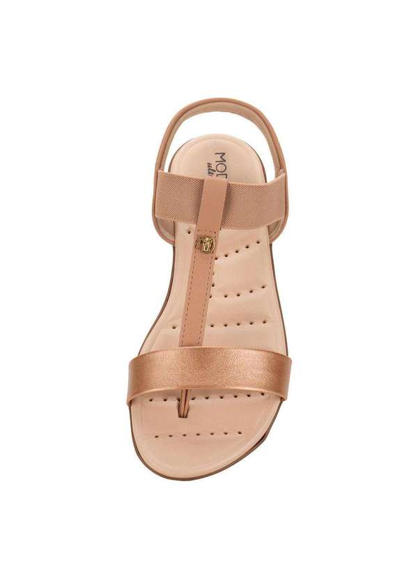 Modare - Sandália Feminina Flat Modare 7053163 - Ouro/Rosado 5