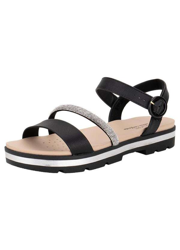 Modare - Sandália Feminina Flat Modare 7132144 - Preto 1