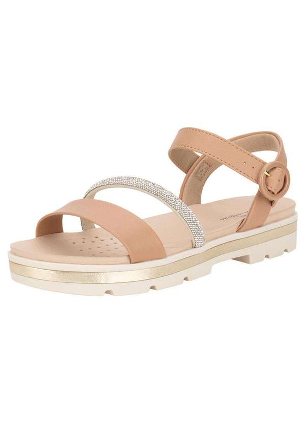 Modare - Sandália Feminina Flat Modare 7132144 - Salmão