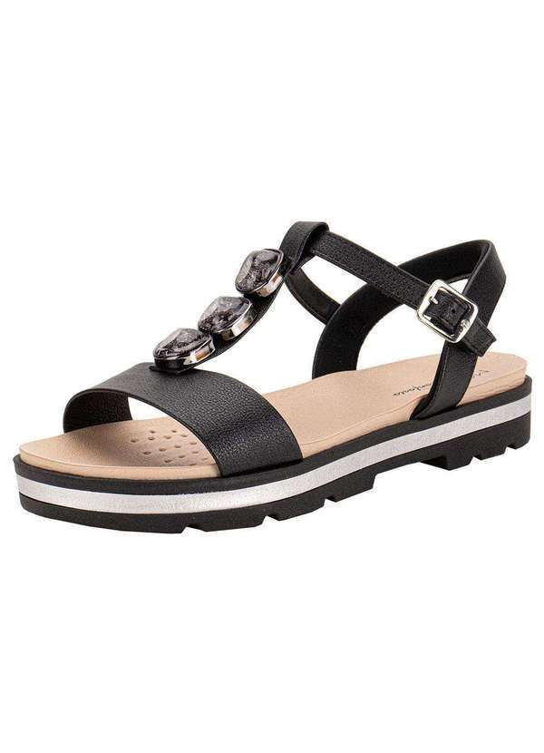 Modare - Sandália Feminina Flat Modare 7132155 - Preto