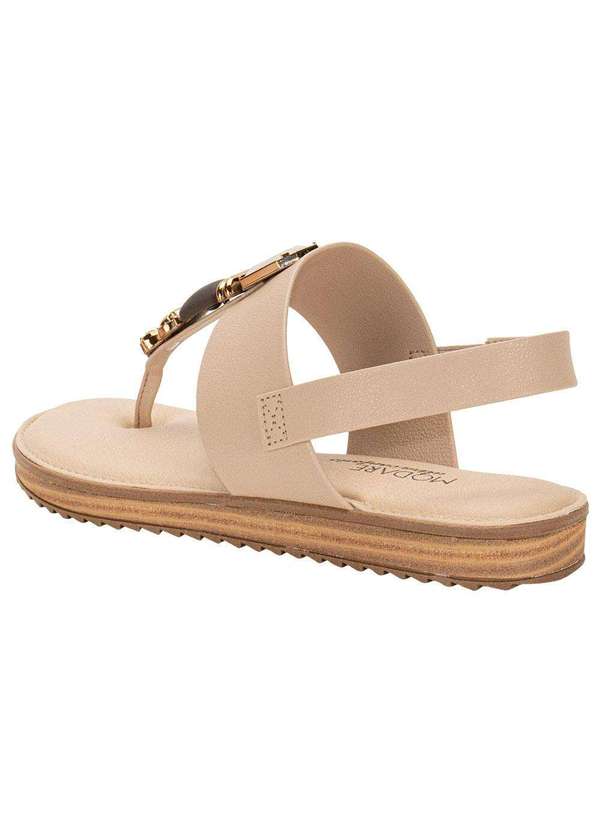 Modare - Sandália Feminina Flat Modare - 7141120 - Bege 3