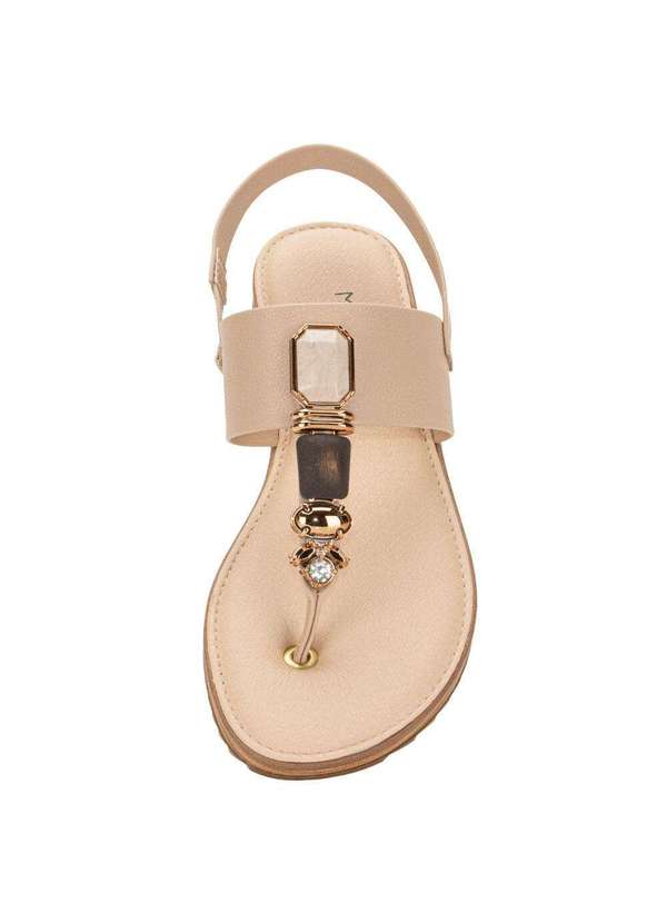 Modare - Sandália Feminina Flat Modare - 7141120 - Bege 5