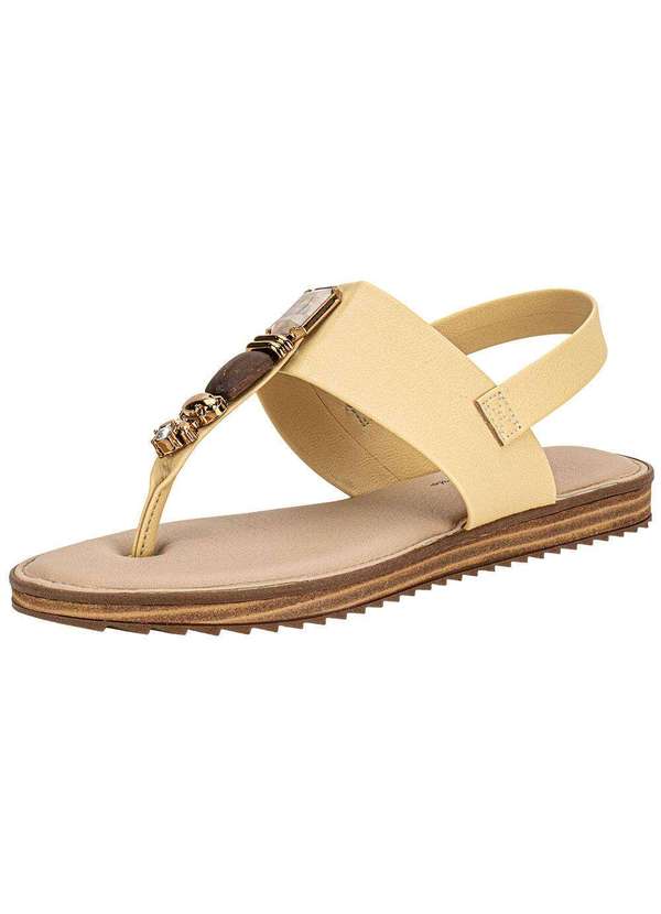 Modare - Sandália Feminina Flat Modare - 7141120 Amarelo