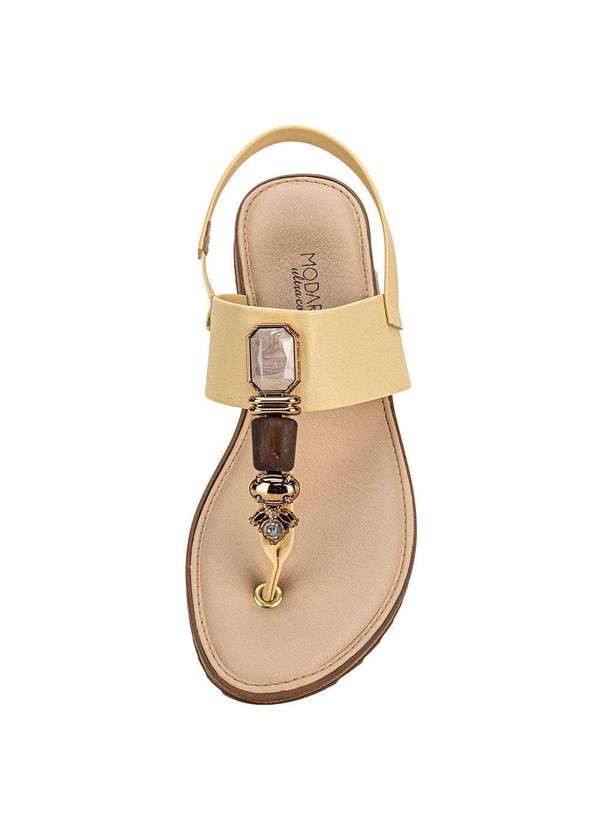 Modare - Sandália Feminina Flat Modare - 7141120 Amarelo 5