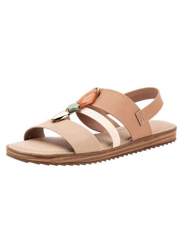Modare - Sandália Feminina Flat Modare 7141144 - Salmão