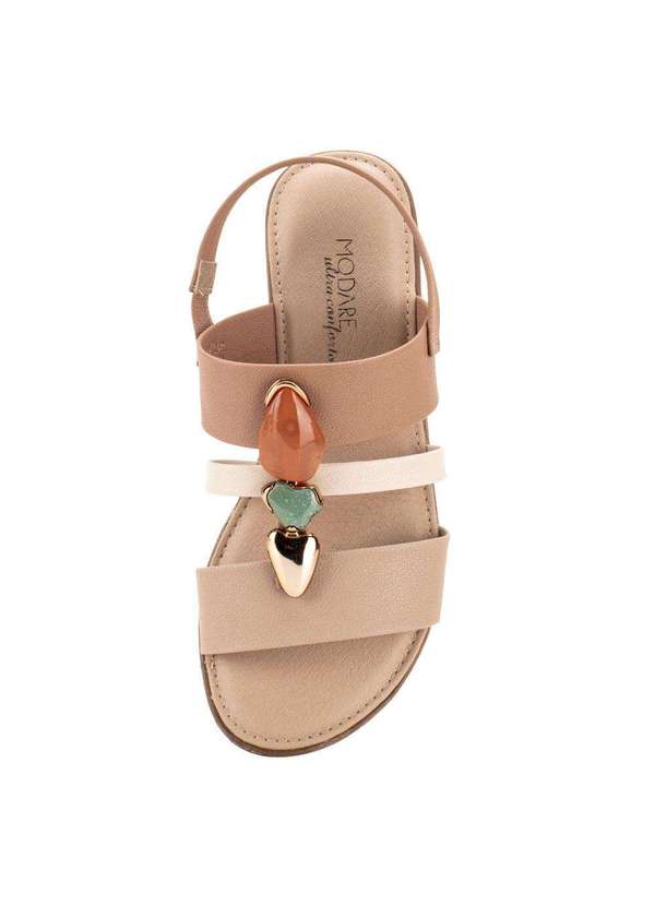 Modare - Sandália Feminina Flat Modare 7141144 - Salmão 5